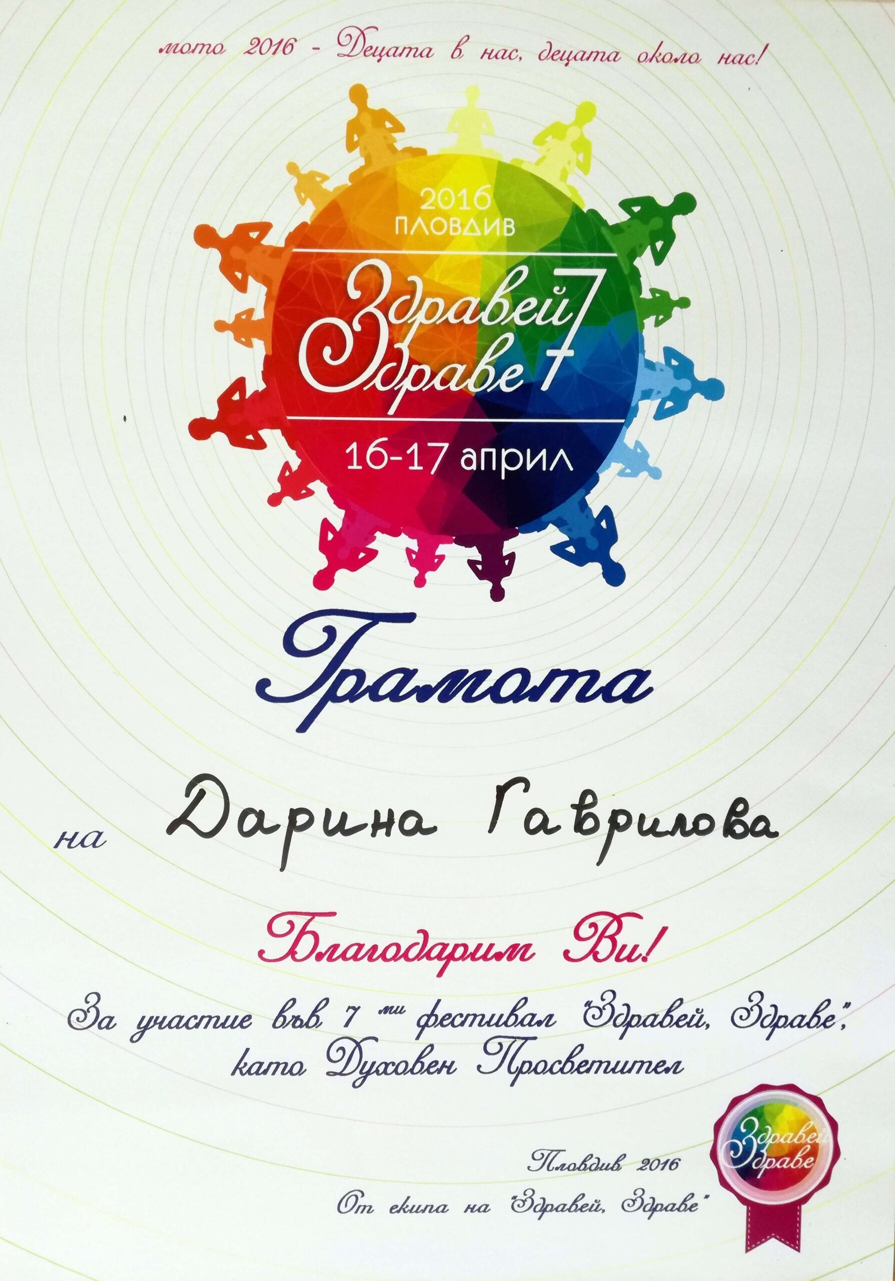 Здравей здраве, Дарина Гаврилова, jivnali.net